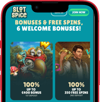 Slotspice mobil bonusar och free spins-vy